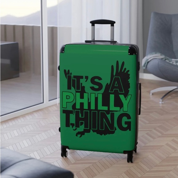 Cre8tive Concepts Boutique Handbags - Cre8tive Concepts Custom Crafted Philadelphia EAGLES Medium Luggage